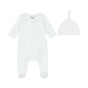 Boss Baby Gift Set | All‑Over Logo Onesie & Cap – Stylish Comfort