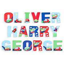 3D wooden Letters Primary Theme