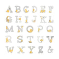 3D Wooden Letters Grey Theme