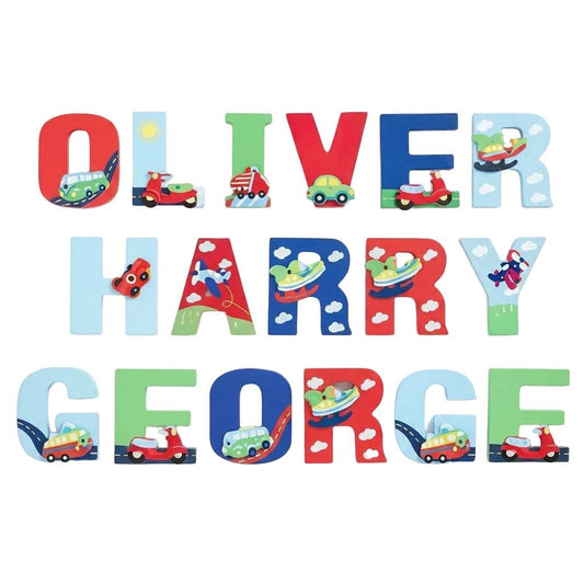 3D wooden Letters Primary Theme