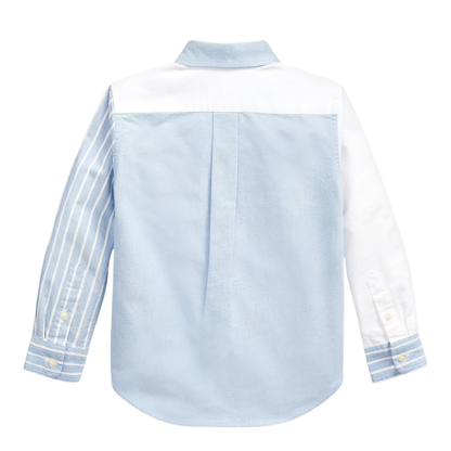 Baby Boy Poplin Fun Shirt – Mixed Stripe Cotton Classic | Ralph Lauren