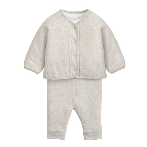 Mamas & Papas quilted jacket, bodysuit and leggings baby set