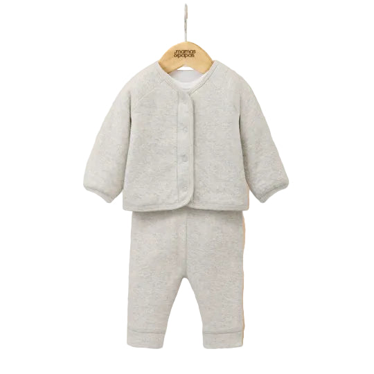 Mamas & Papas quilted jacket, bodysuit and leggings baby set – view 4