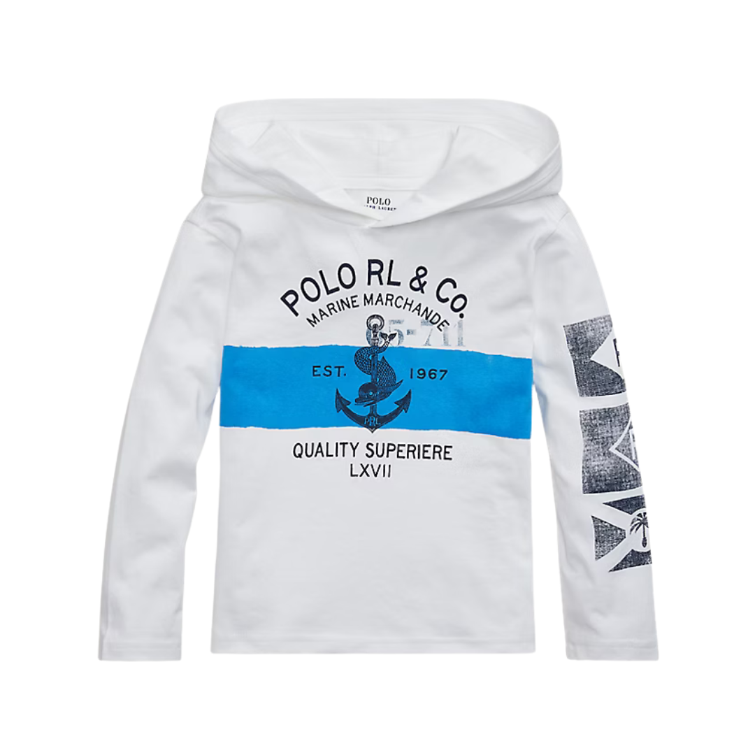 Cotton Jersey Hooded Shirt | Ralph Lauren
