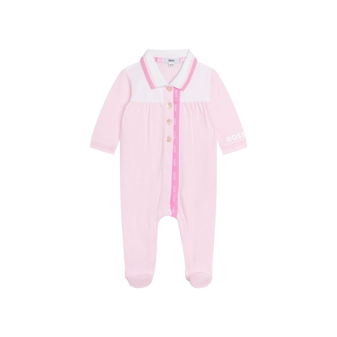 Little Boss Pink Sleepsuit