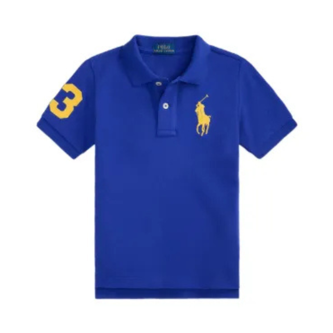 Mesh Cotton Mesh Polo Shirt Blue | Ralph Lauren