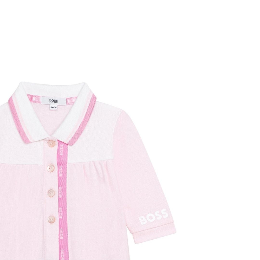 Little Boss Pink Sleepsuit