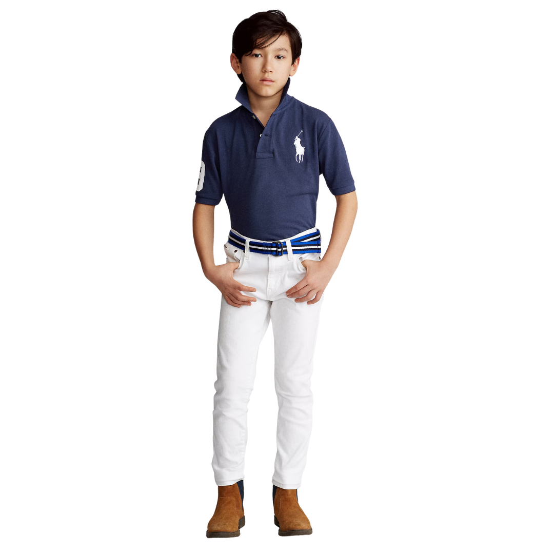 Mesh Cotton Polo Shirt Navy Blue | Ralph Lauren
