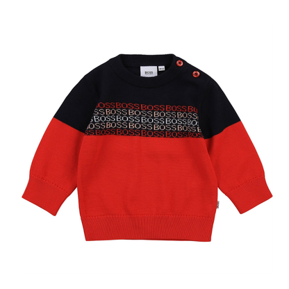 Hugo Boss Red & Blue Sweater