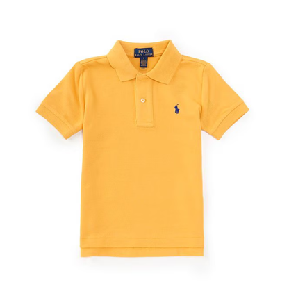Yellow Mesh Cotton Polo Shirt | Ralph Lauren