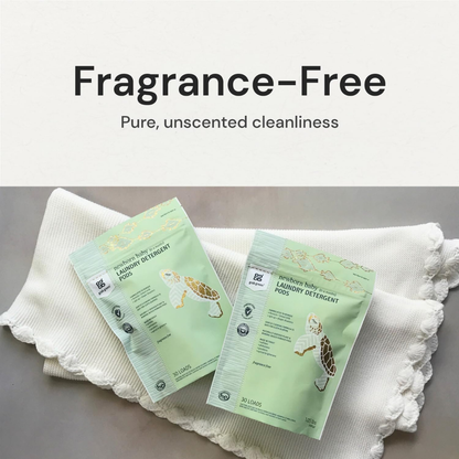 Grab Green Newborn Baby Laundry Detergent Pods - Natural Laundry Powder Pods (30 Pods, Fragrance Free)