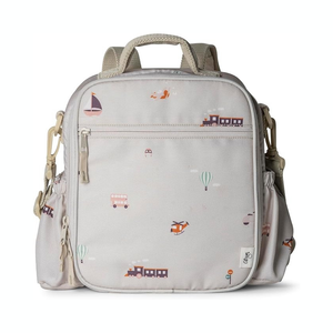 Insulated Lunch Bag Backpack - Vehicles |Citron