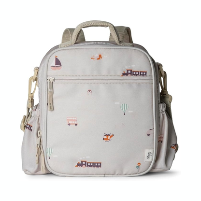 Insulated Lunch Bag Backpack - Vehicles |Citron