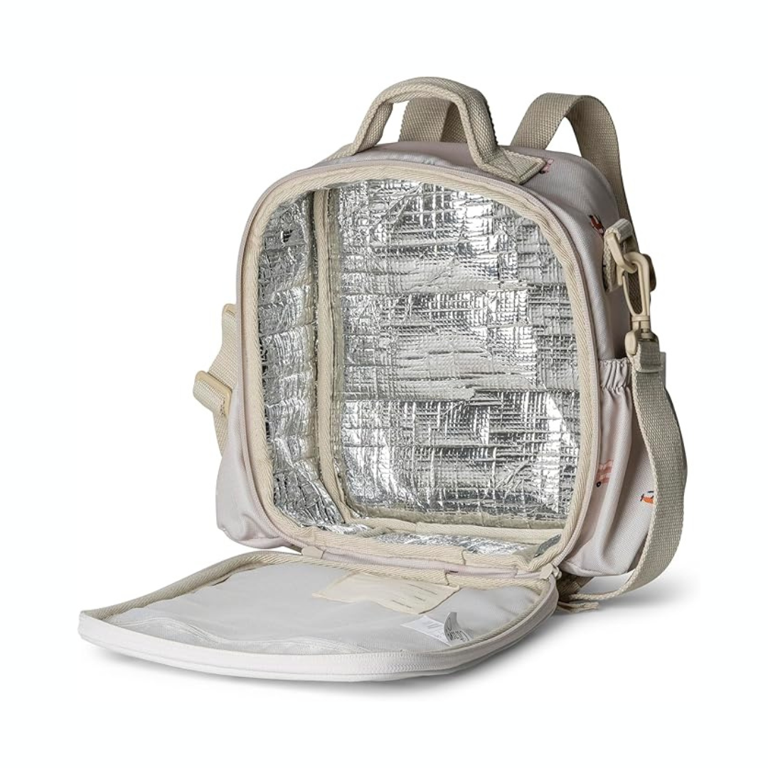 Insulated Lunch Bag Backpack - Vehicles |Citron
