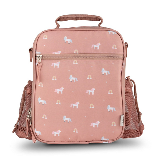Insulated Lunch Bag Backpack - Unicorn |Citron