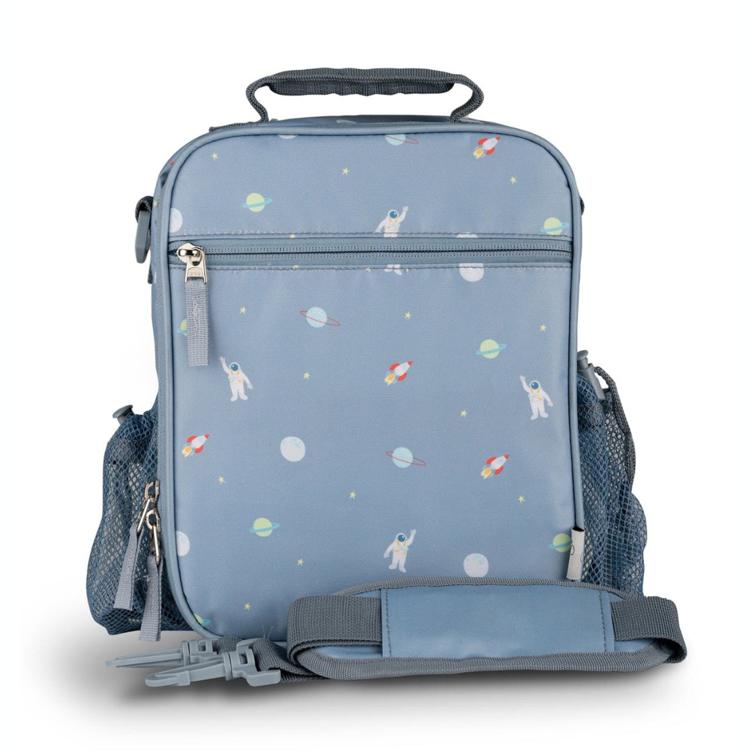 Insulated Lunch Bag Backpack - Spaceship | Citron