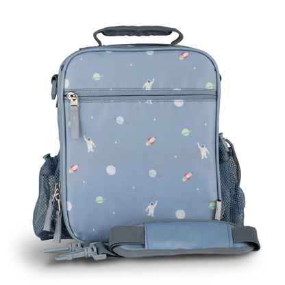 Insulated Lunch Bag Backpack - Spaceship | Citron