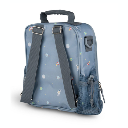 Insulated Lunch Bag Backpack - Spaceship | Citron