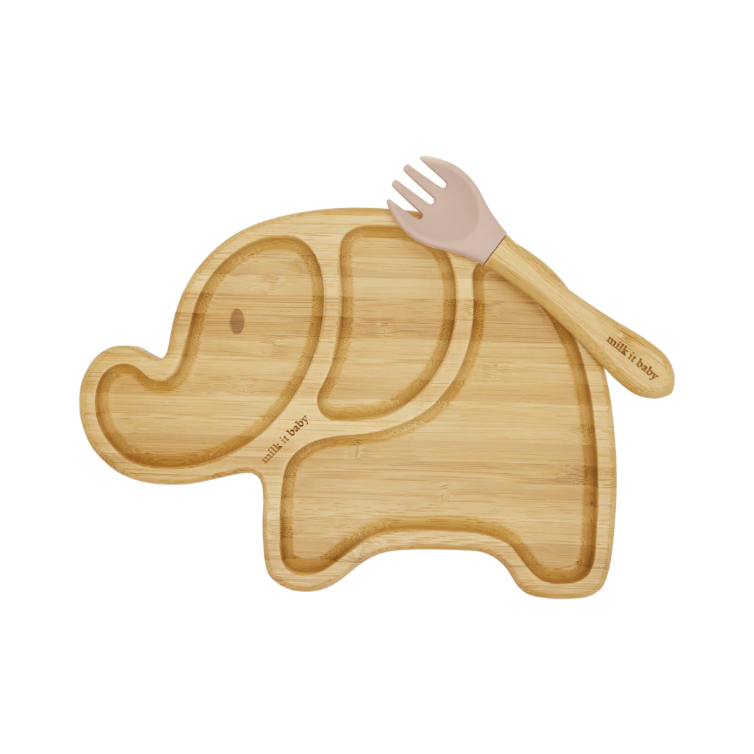 Bamboo Elephant Set - Dusty Pink