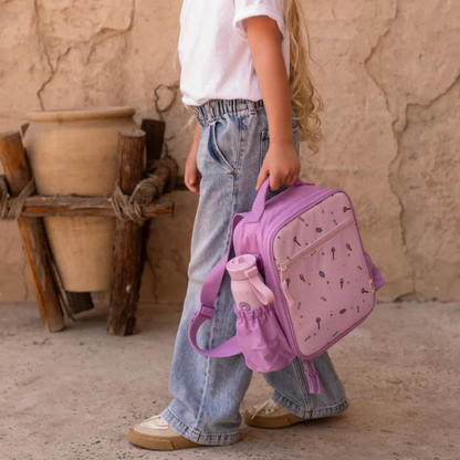 Insulated Lunchbag Backpack - Stormy Unicorn |Citron