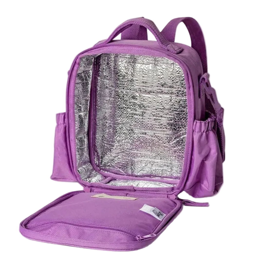 Insulated Lunchbag Backpack - Stormy Unicorn |Citron
