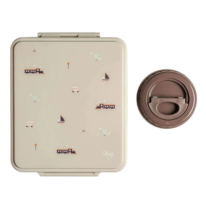 Grand Lunchbox with Food Jar - Vehicles | Citron