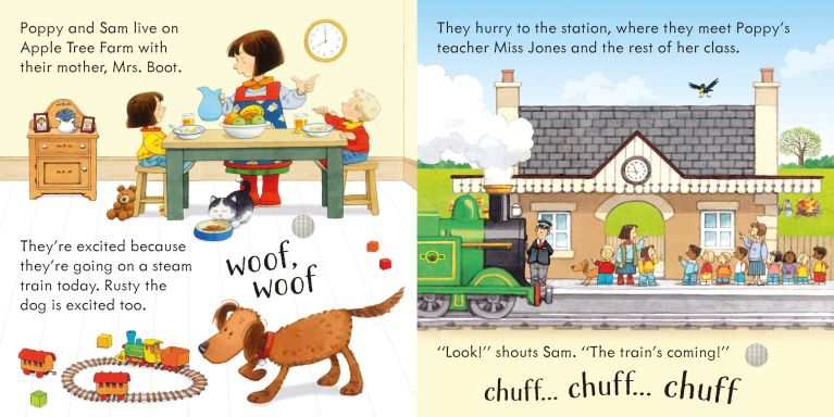 Poppy and Sam's Noisy Train Sound Book | Usborne