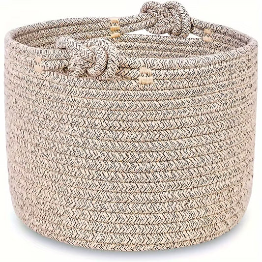 Classic Woven Storage Basket - Zebra Card