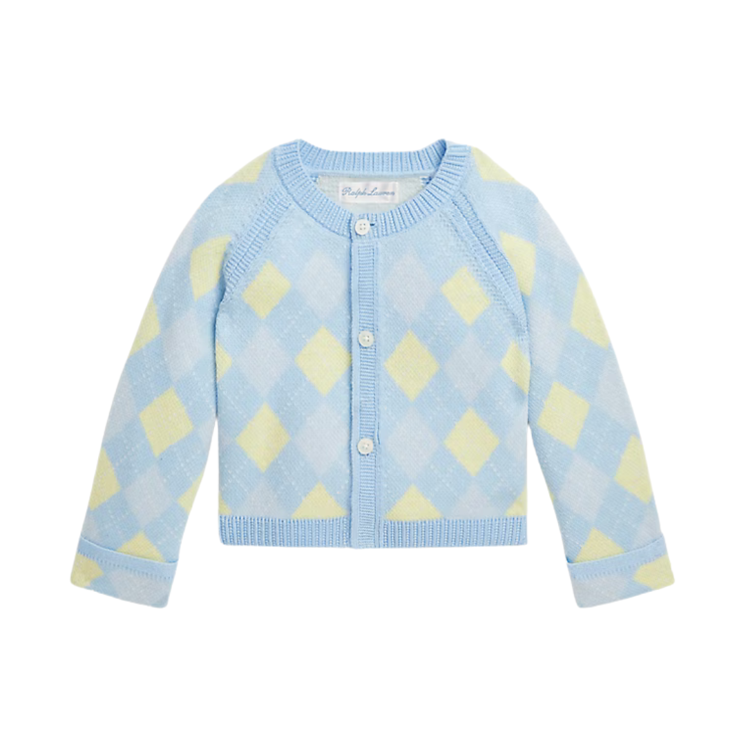 Argyle Cotton Cardigan