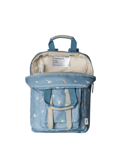 Kids Backpack - Spaceship Dusty Blue