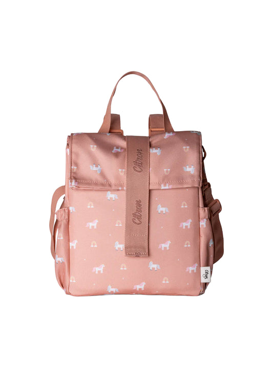 Insulated Roll-up Lunch Bag - Unicorn Blush Pink