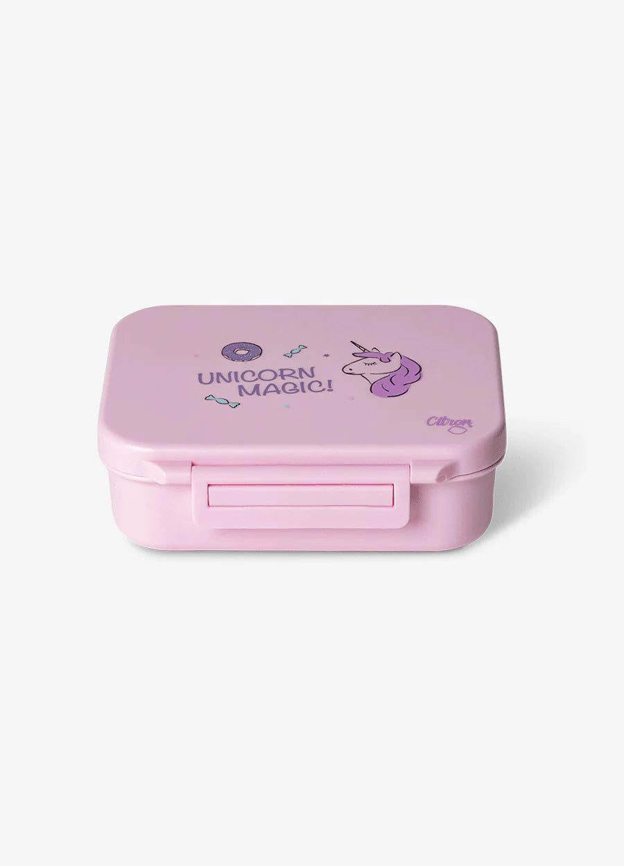 Tritan Snack Box - 3 compartment - Stormy Unicorn