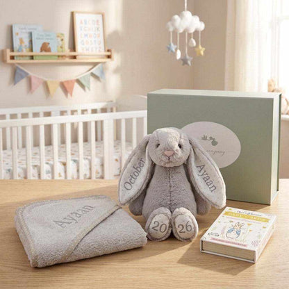 Personalised Peter Rabbit baby keepsake gift bundle – view 2