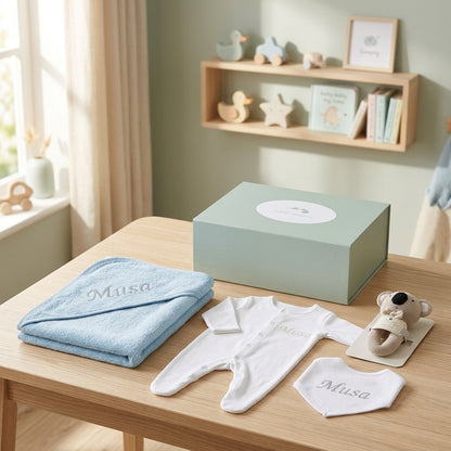 Personalised Baby Boy Gift Box | Newborn Essentials