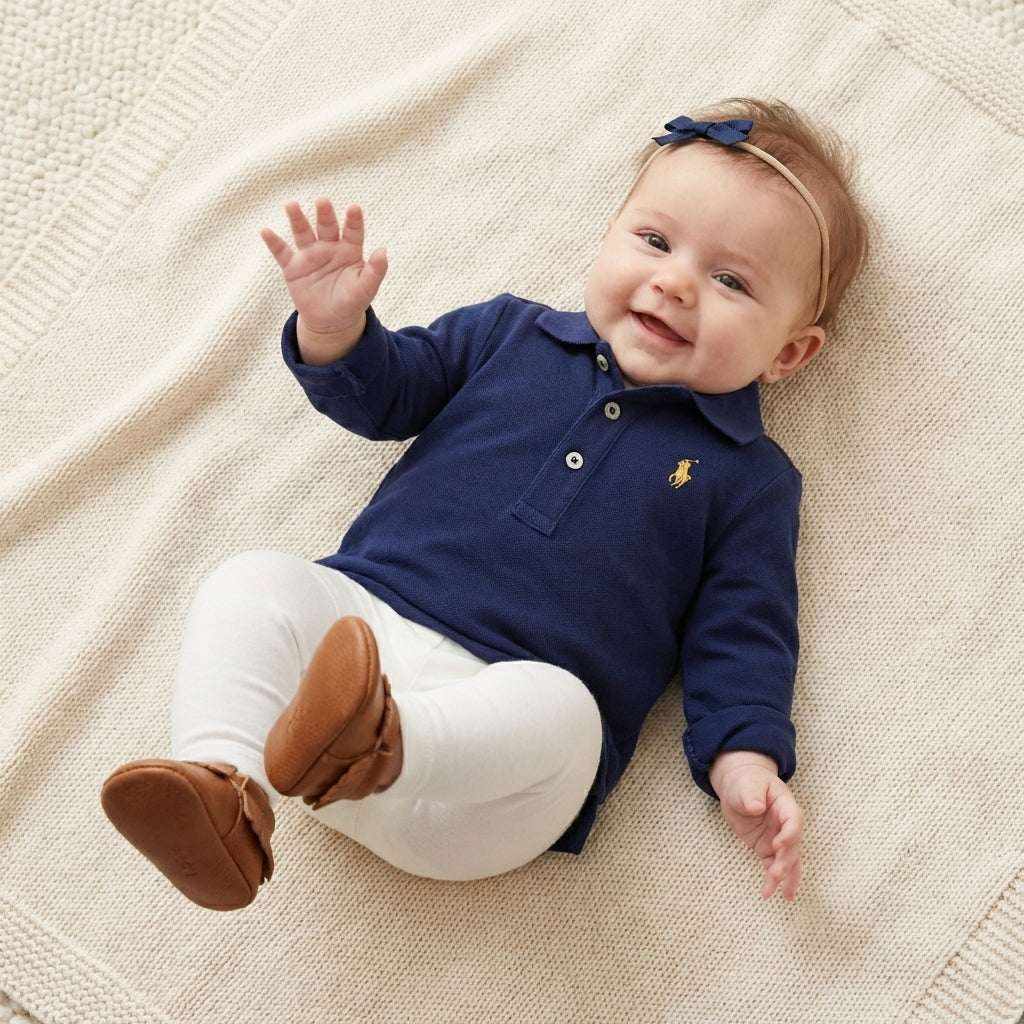 Stretch Cotton Mash Navy Blue Polo Shirt | Ralph Lauren