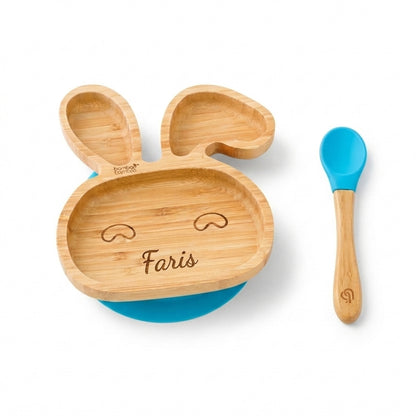 Bamboo Bamboo little bunny suction plate and spoon set – view 4