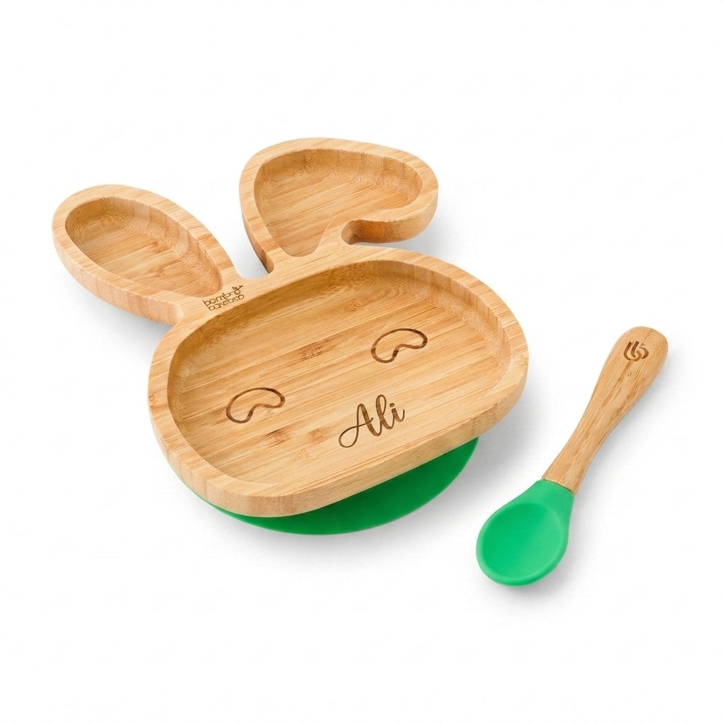 Bamboo Bamboo little bunny suction plate and spoon set – view 7