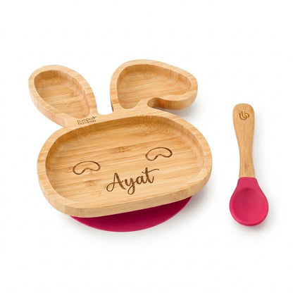 Bamboo Bamboo little bunny suction plate and spoon set – view 10