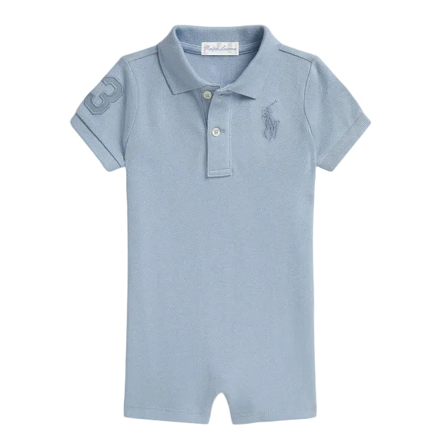 Big Pony Cotton Mesh Polo Shortall | Ralph Lauren