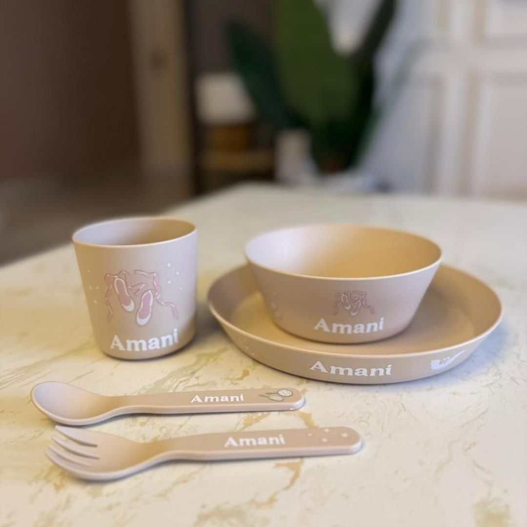 Bio Based Tableware Set - Ballerina | Citron