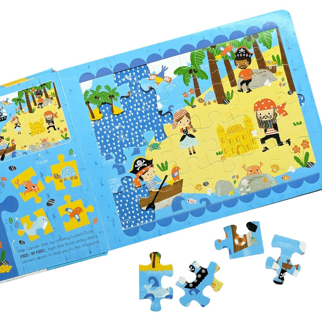 Board Book with 5 Jigsaw Puzzle