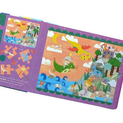 Board Book with 5 Jigsaw Puzzle