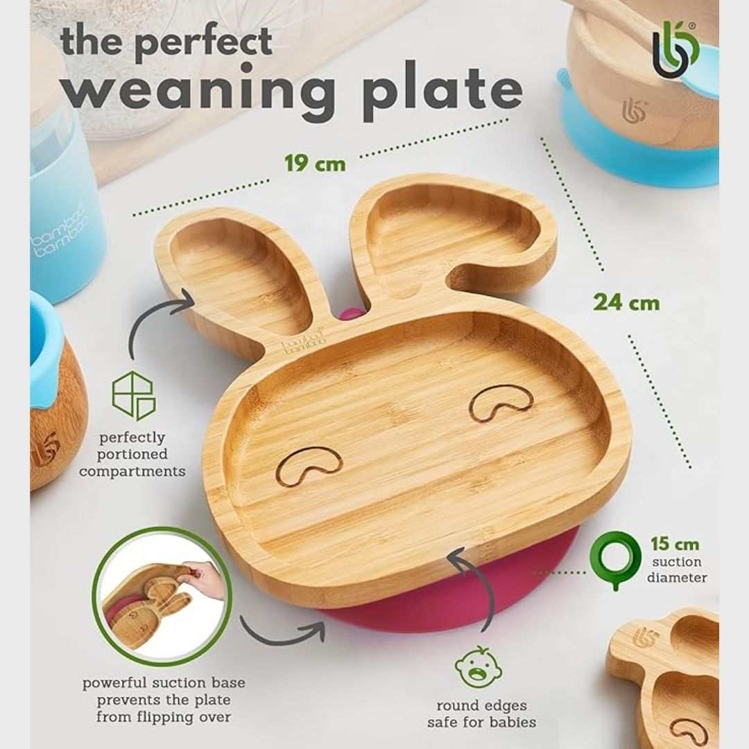 Bamboo Bamboo Bunny Plate and Bowl Bundle Gift Set