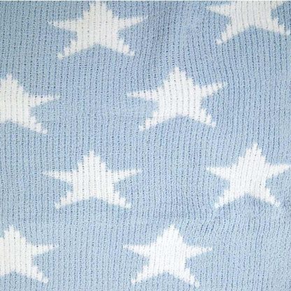 Chenille Baby Blanket - Blue Star| Lilly and Dan