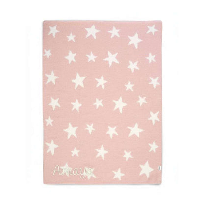 Chenille Blanket - Pink Star by Mamas & Papas