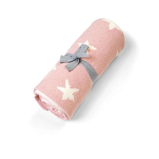 Chenille Blanket - Pink Star by Mamas & Papas