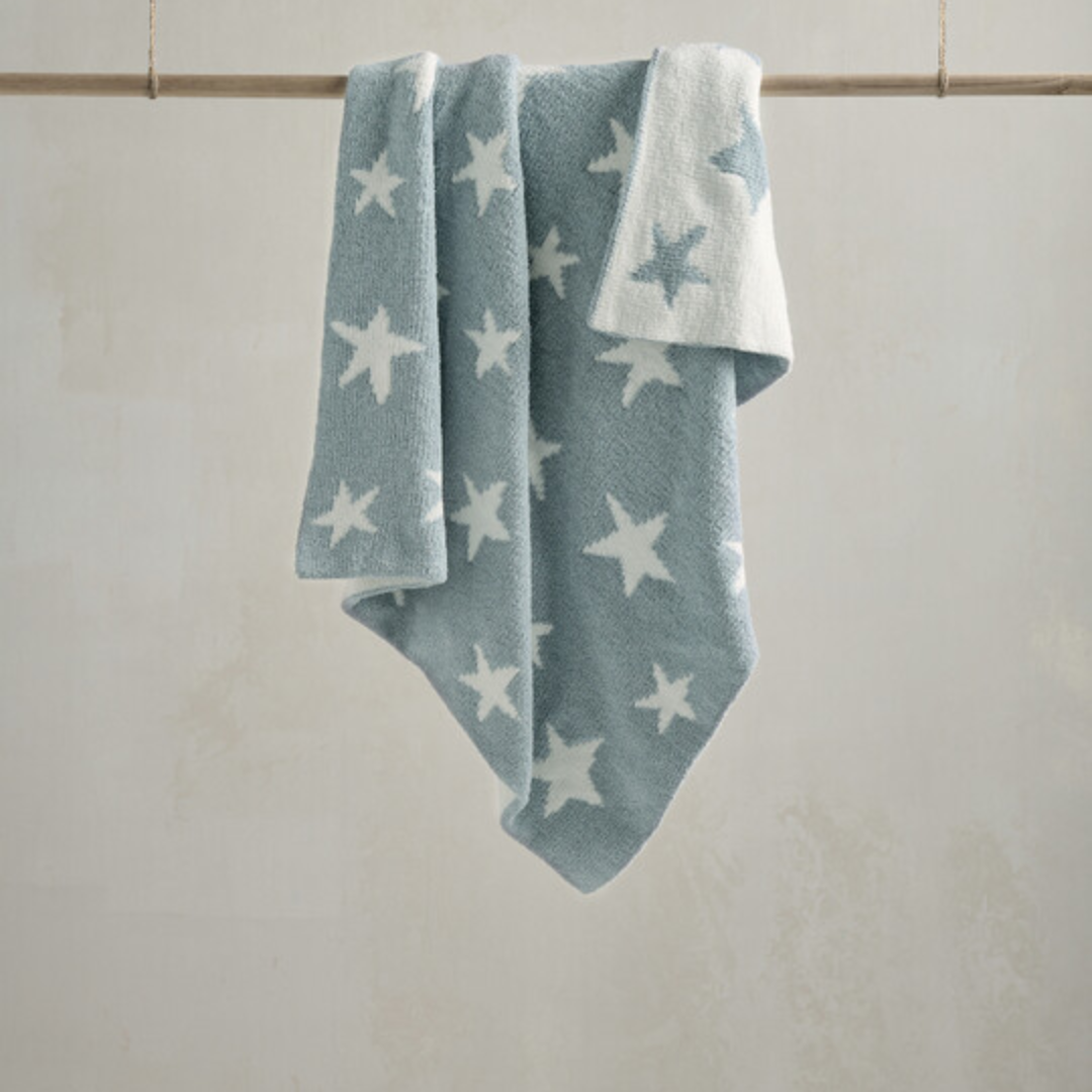 Chenille Blanket - Blue Star by Mamas & Papas