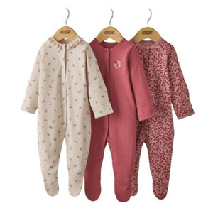Cherry Print Pack of 3 Sleepsuits | Mamas and Papas