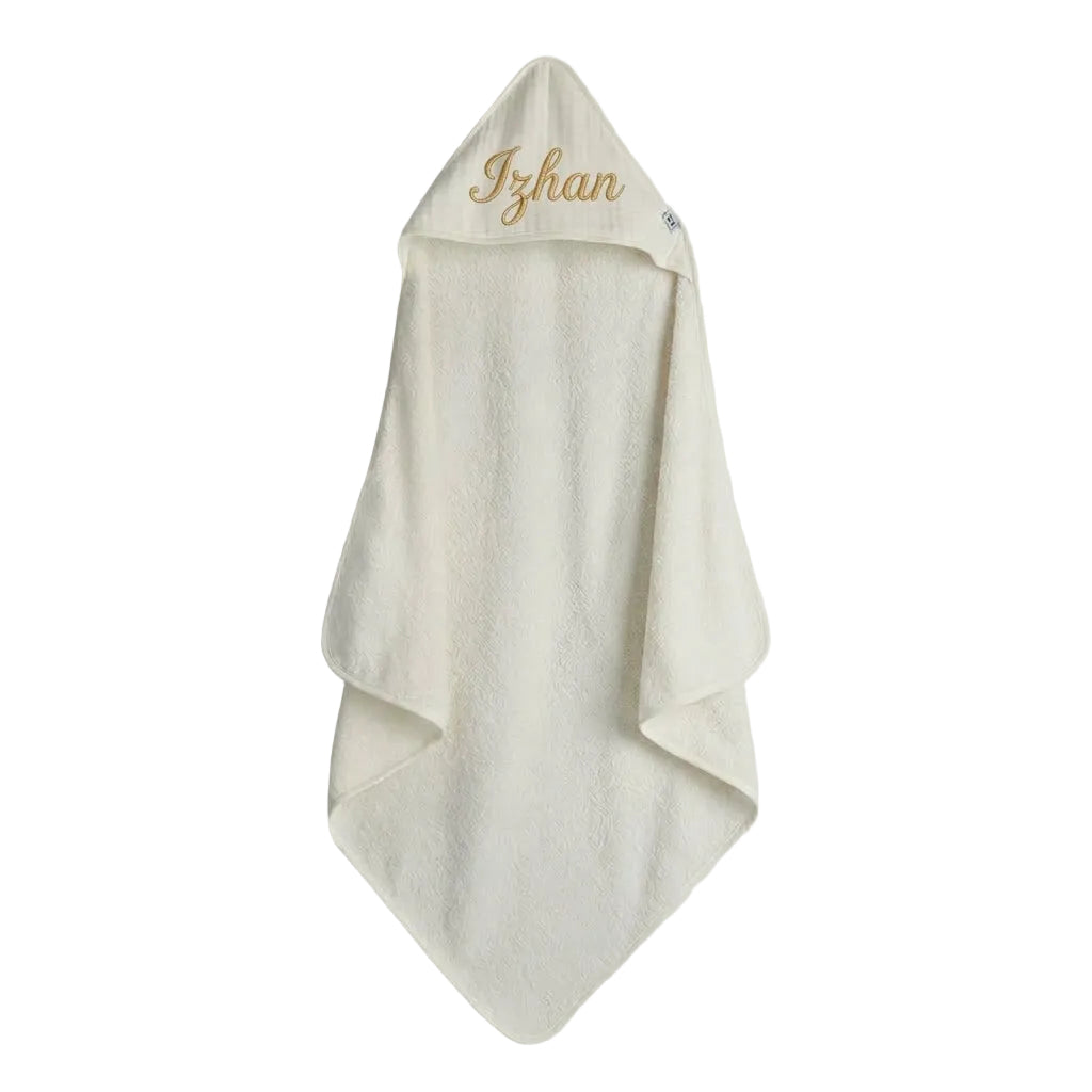 Mothercare Cuddle 'n' Dry ivory hooded baby towel