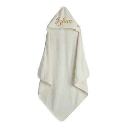 Mothercare Cuddle 'n' Dry ivory hooded baby towel